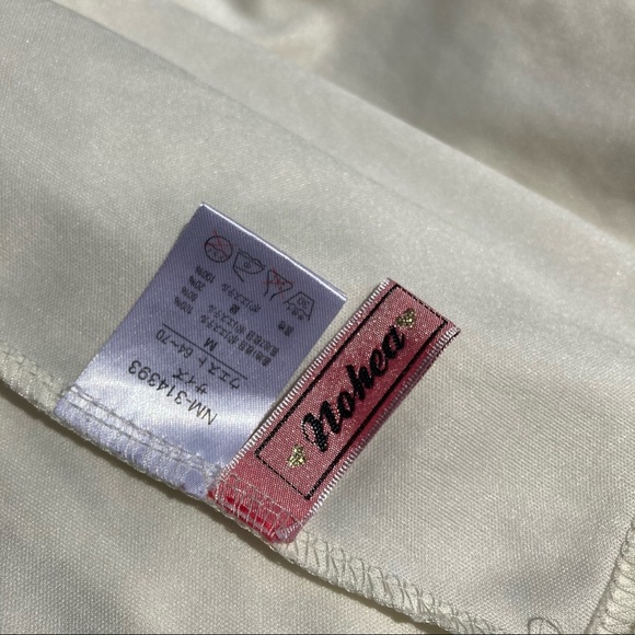 White Floral Lace Bubble Skirt Skort - Picture 6 of 8